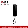 aes slim-cl-eh-b wired audio intercom handset