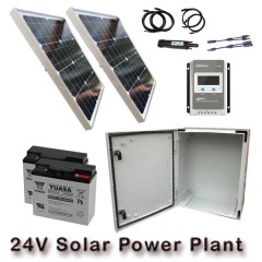 24v solar power kit ideal for brushless gate kits