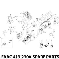 faac 413 230v spare parts