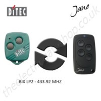 Jane Top-A 433.92 Mhz Clone Remote to clone Ditec BIX-LP2 Gate Remote