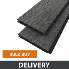 [bulk delivery] light brown composite boards (wood effect) - golden oak (l: 1850mm) (w:161.5mm) (d:20mm)