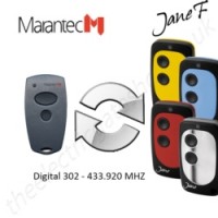 marantec gate remote 433.920mhz, replaced by jane f remote.

