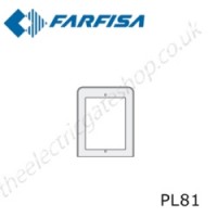 aci farfisa pl81 hood cover in aluminium for 1 profilo module.
