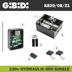 gibidi 880 hydraulic 230v electric gate kit - single