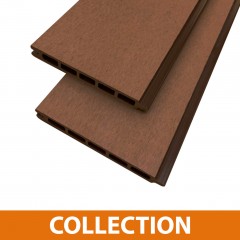 light brown composite boards | golden oak