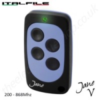 Jane V will clone any fixed code remote between 200 & 868 Mhz!