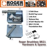 roger brushless br21 hardware & sapres