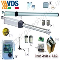 vds phv 240/360 hydraulic operator with selectable bac valves, blocking or un-blocking. kit includes a 500kg magnetic lock.

