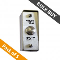 pack of 5 stainless steel entry & exit push button