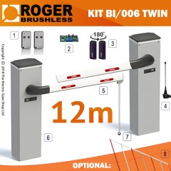 roger technology bionik bi/004 36v brushless automatic barrier kit
