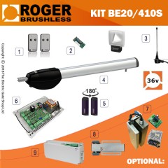 roger technology be20/400 24v long arm single kit