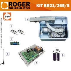 roger br21 underground gate automation kit made by roger technology for reliability and strength in new and existing installed single gates.