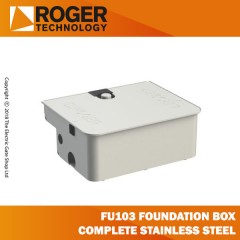 roger technology fu101 hot galvanised foundation box and lid