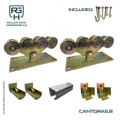 rolling center ca4rps mini - cantilever sliding gate kit for openings upto 4000mm, gates weight upto 450kg.