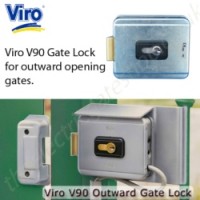 Viro Electric Lock with reverse catch for outward opening gates.