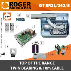 roger br21 underground gate automation kit made by roger technology for reliability and strength in new and existing installed single gates.